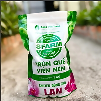 Phân Trùn Quế Sfarm Viên Nén 1kg bón cho nhiều loai cây, an toan cho rễ, dinh dưỡng dễ hấp thụ