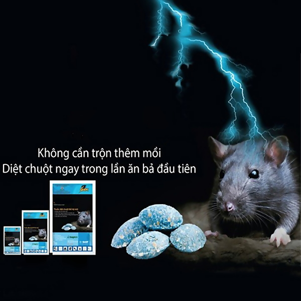 Gói diệt chuột STORM 20 viên, bả diệt chuột sinh học an toàn, cực nhạy