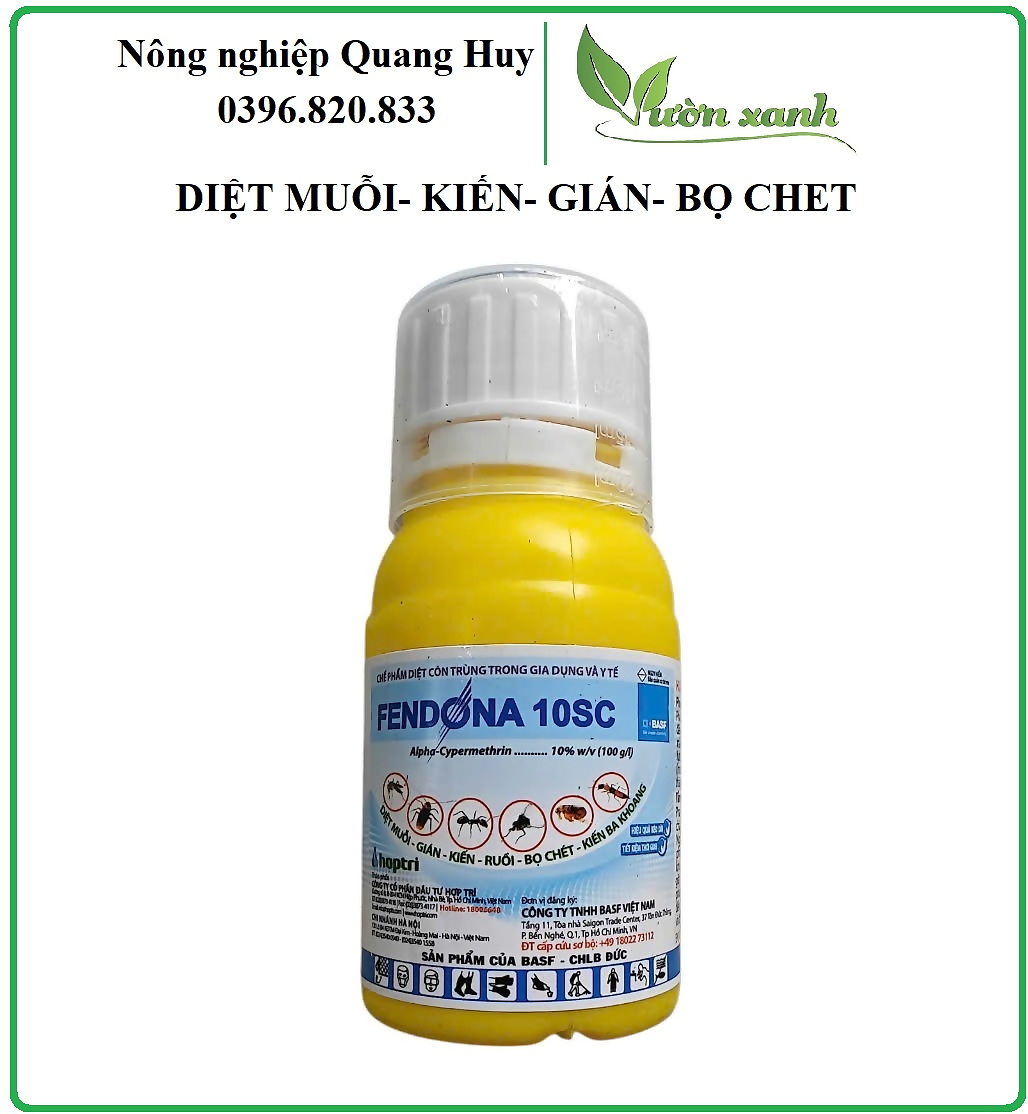 Dung dịch trừ muỗi, kiến, gián... Fendona 10SC, trừ muỗi sốt xuất huyết