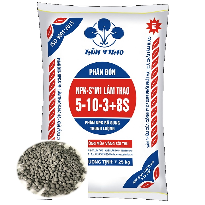 500gr- Phân bón NPK Lâm Thao 5-10-3 +TE bón gốc, phân bón lót khi trồng