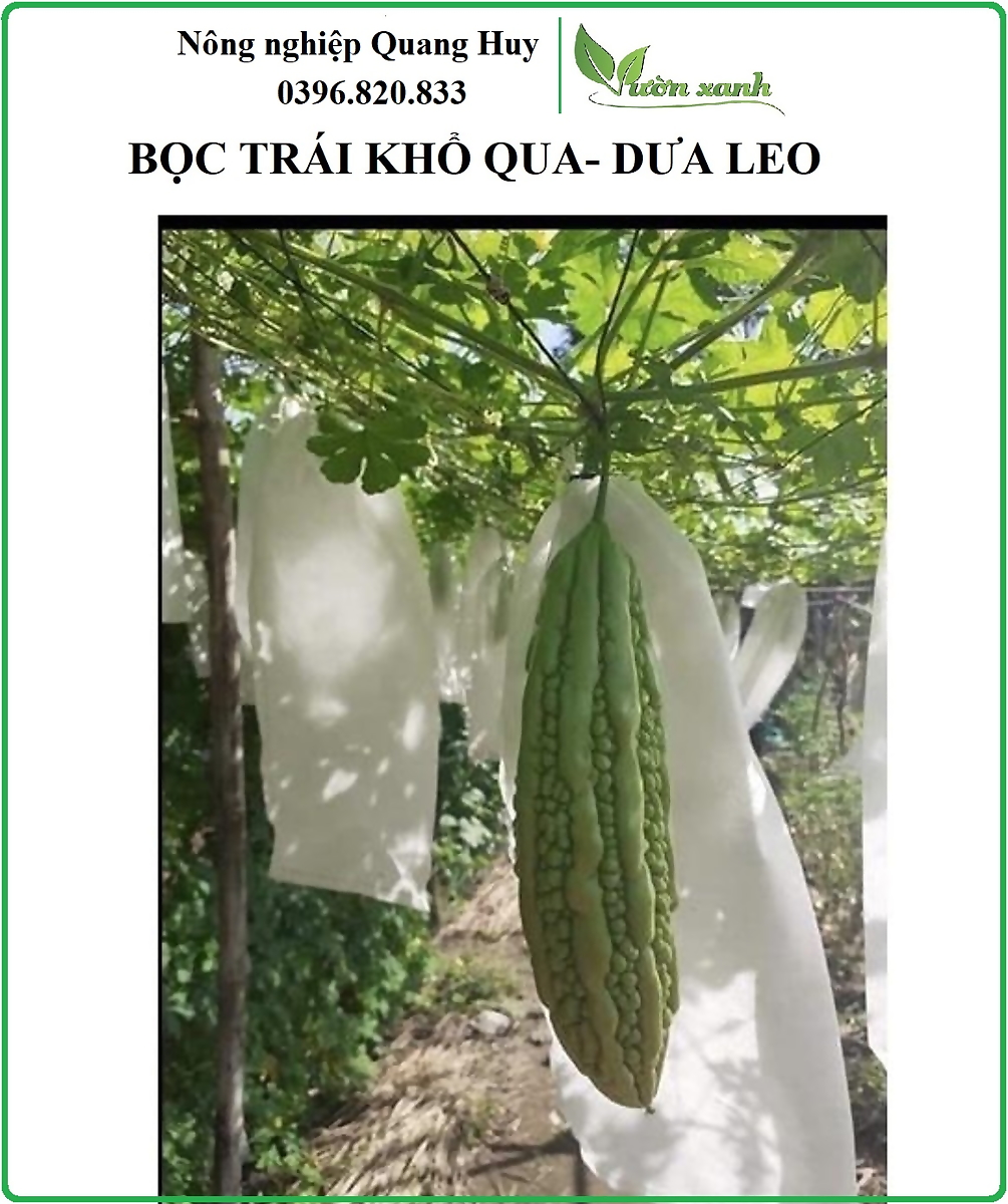 Set 50-100 cái túi bọc Khổ Qua bọc Dưa leo size 15x30cm chuyên dùng bao trái cây Ánh Dương