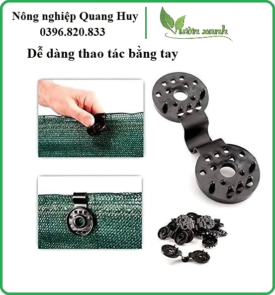Bộ 50 Kẹp Vải Bạt Che Nắng Cho Nhà Kính Ngoài Trời, Dụng cụ kẹp bạt che nắng. Kẹp Tấm Lưới Che Nắng Ngoài Trời, Kẹp Lưới