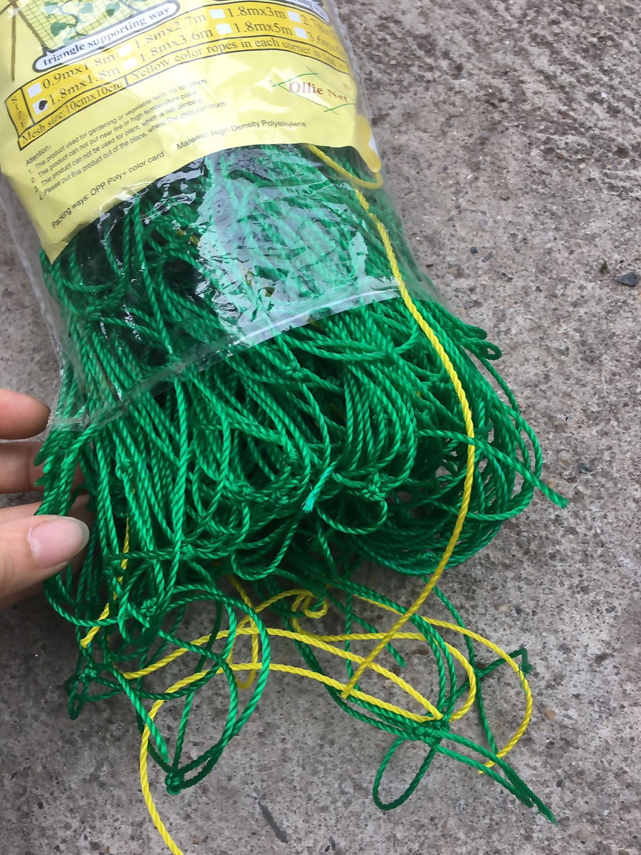 Lưới làm giàn dây leo, lưới làm giàn cây Ollie net (xanh) thích hợp làm giàn dưa lưới, khổ qua, mướp,...