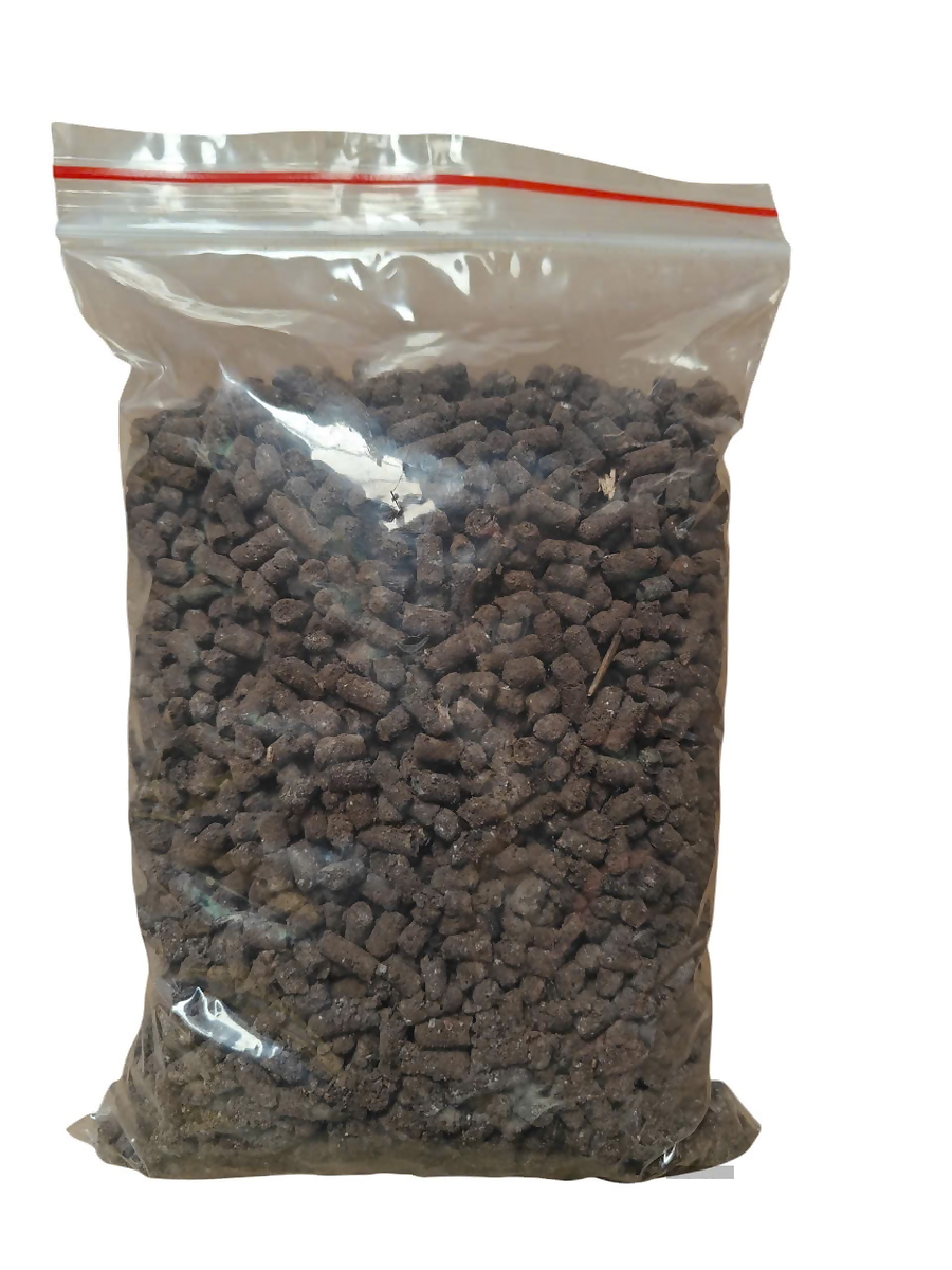 Phân gà hữu cơ Nhật viên nén (túi zip 1kg)  bón hoa hồng, hoa giấy, cây cảnh, phân bón rau sạch
