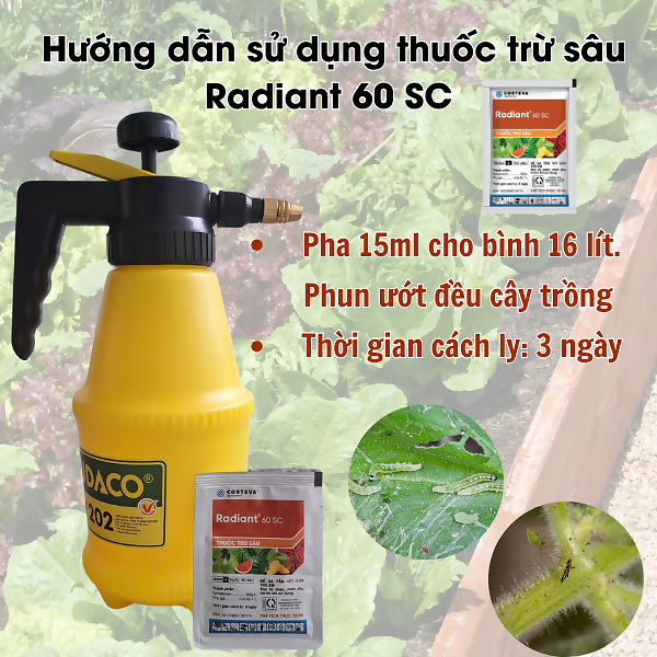 Chế phẩm sinh học chuyên trừ trĩ trên hoa, cây cảnh RADIANT 60SC