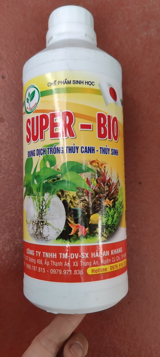 Dung dịch thủy canh Super- Bio chuyên dùng cho cây cảnh nước, rau thủy canh, rau mầm (100ml)
