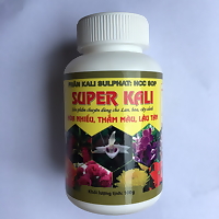 Phân bón Super Kali giúp hoa nhiều, thắm màu hoa, chịu hạn tốt 100gr/ hũ