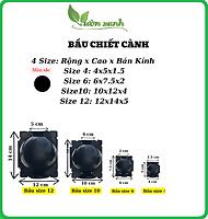 Bầu nhựa chiết cành các loại, tăng khả năng ra rễ, bảo vệ bẩu chiết tối đa, dụng cụ chiết cành tiện lợi
