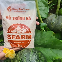 1kg - Phân Vỏ Trứng Gà Sfarm- Bổ Sung Canxi Cho Cây, phòng tránh sên, sâu cuốn chiếu