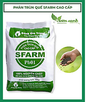Phân bón hữu cơ trùn quế cao cấp Sfarm, không mùi, tăng độ mùn cho đất, an toàn cho rễ cây, trồng rau hữu cơ