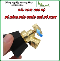 Đầu Vòi Phun, béc phun  Tăng Áp Bằng Đồng Điều Chỉnh Chế Độ Phun Cây, Tưới Lan
