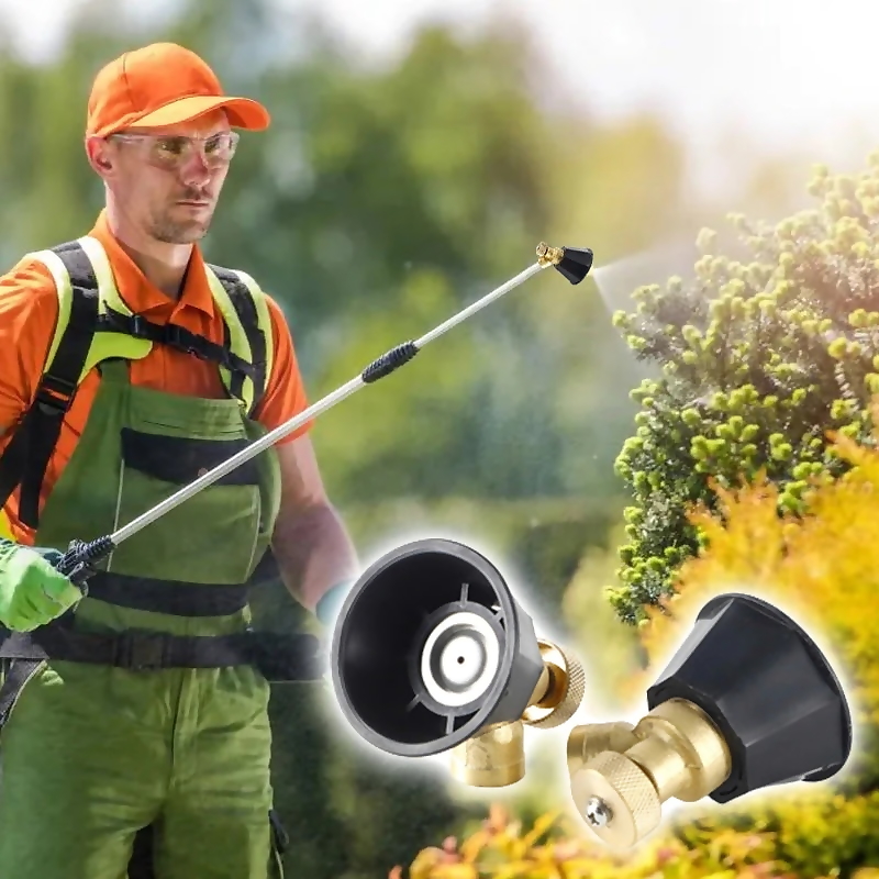 Đầu Vòi Phun, béc phun  Tăng Áp Bằng Đồng Điều Chỉnh Chế Độ Phun Cây, Tưới Lan