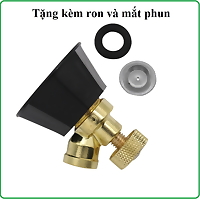 Đầu Vòi Phun, béc phun  Tăng Áp Bằng Đồng Điều Chỉnh Chế Độ Phun Cây, Tưới Lan