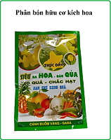 Phân bón hữu cơ kích hoa đậu quả chuyên dùng cho bầu bí, dưa leo, mướp, đậu,.... gói 20gr