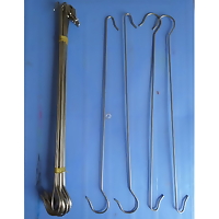 Móc nối inox 2 đầu dài 45cm, 3ly nối dài móc treo chậu lan