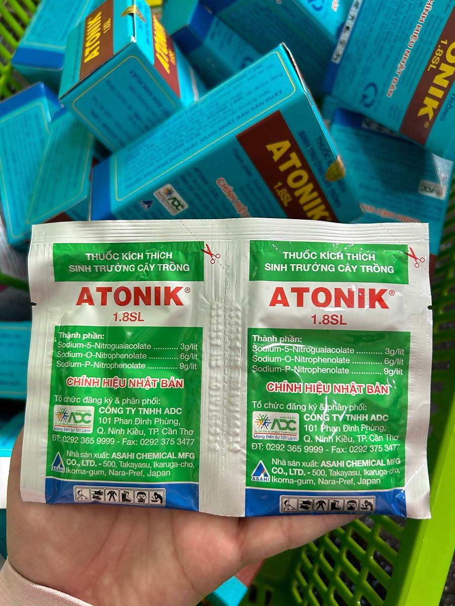 (Chính hãng) Hộp 10 gói phân bón lá kích mầm Atonik, dưỡng cây, kích mầm, kích rễ, ủ hạt giống