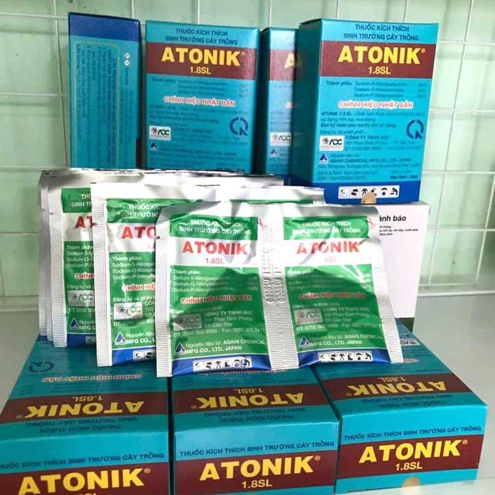 (Chính hãng) Hộp 10 gói phân bón lá kích mầm Atonik, dưỡng cây, kích mầm, kích rễ, ủ hạt giống