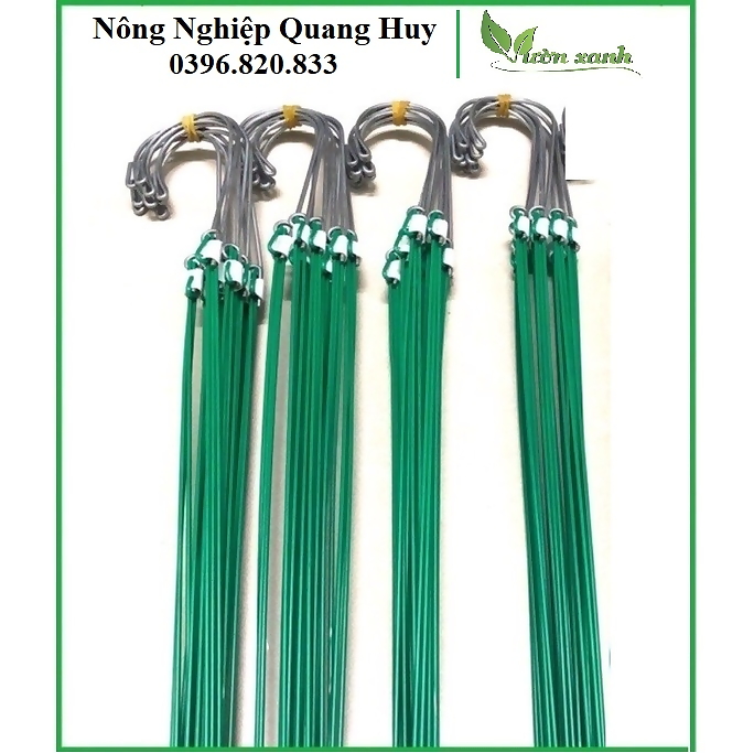 (MUA 10 TẶNG 1) MÓC KẼM BỌC NHỰA treo chậu cây loại đẹp dài 70cm, 90, 110cm