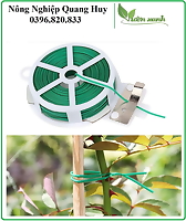 Cuộn dây kẽm bọc nhựa cố định cành hoa, cây cảnh, cố định dây điện, dây mạng...20m, 50m, 100m