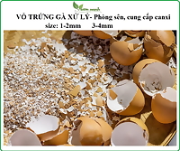Vỏ trứng gà xử lý, làm nhỏ- 1kg phòng tránh ốc sên, cải tạo đất, cung cấp canxi cho cây